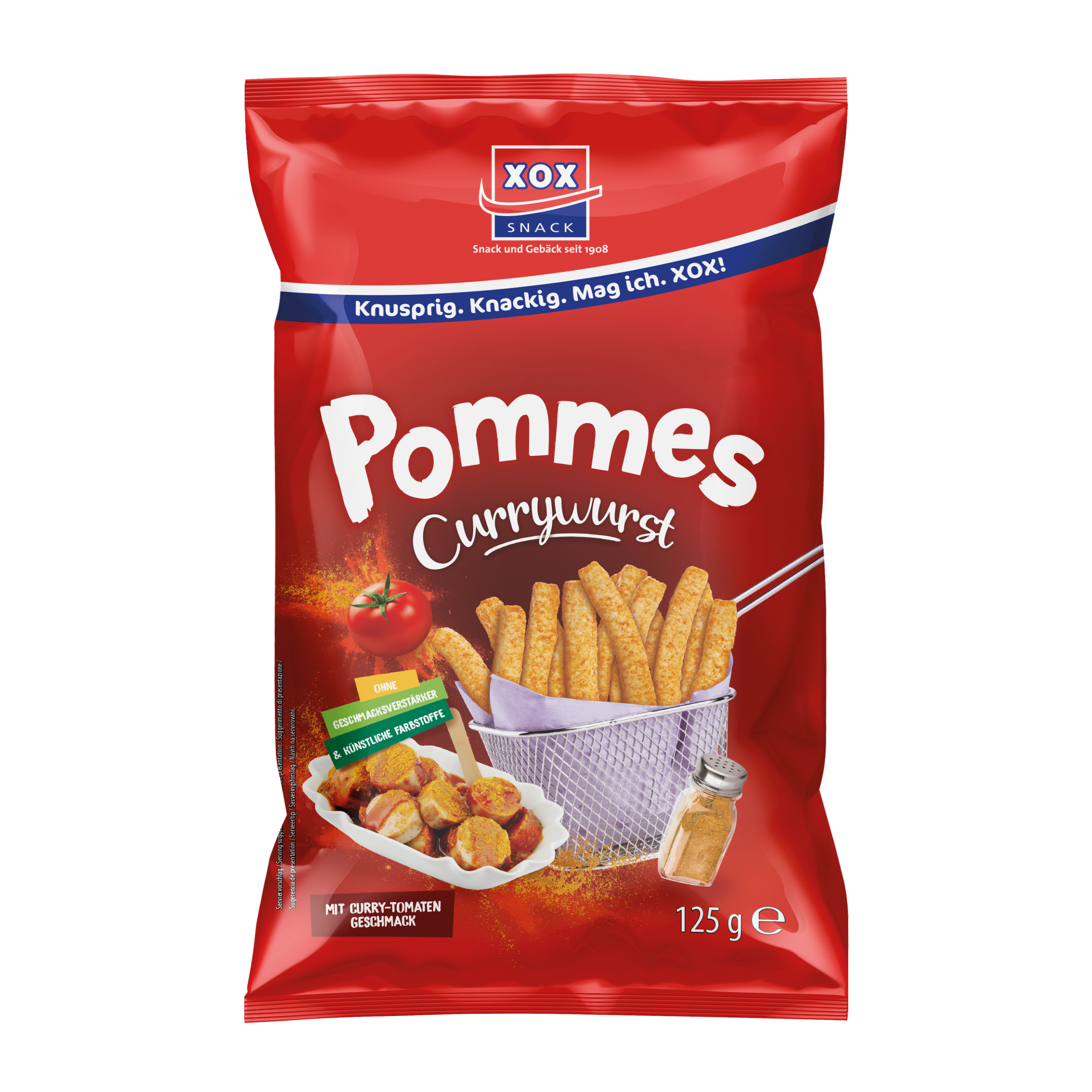 XOX Pommes - Currywurst 125g Group XOX