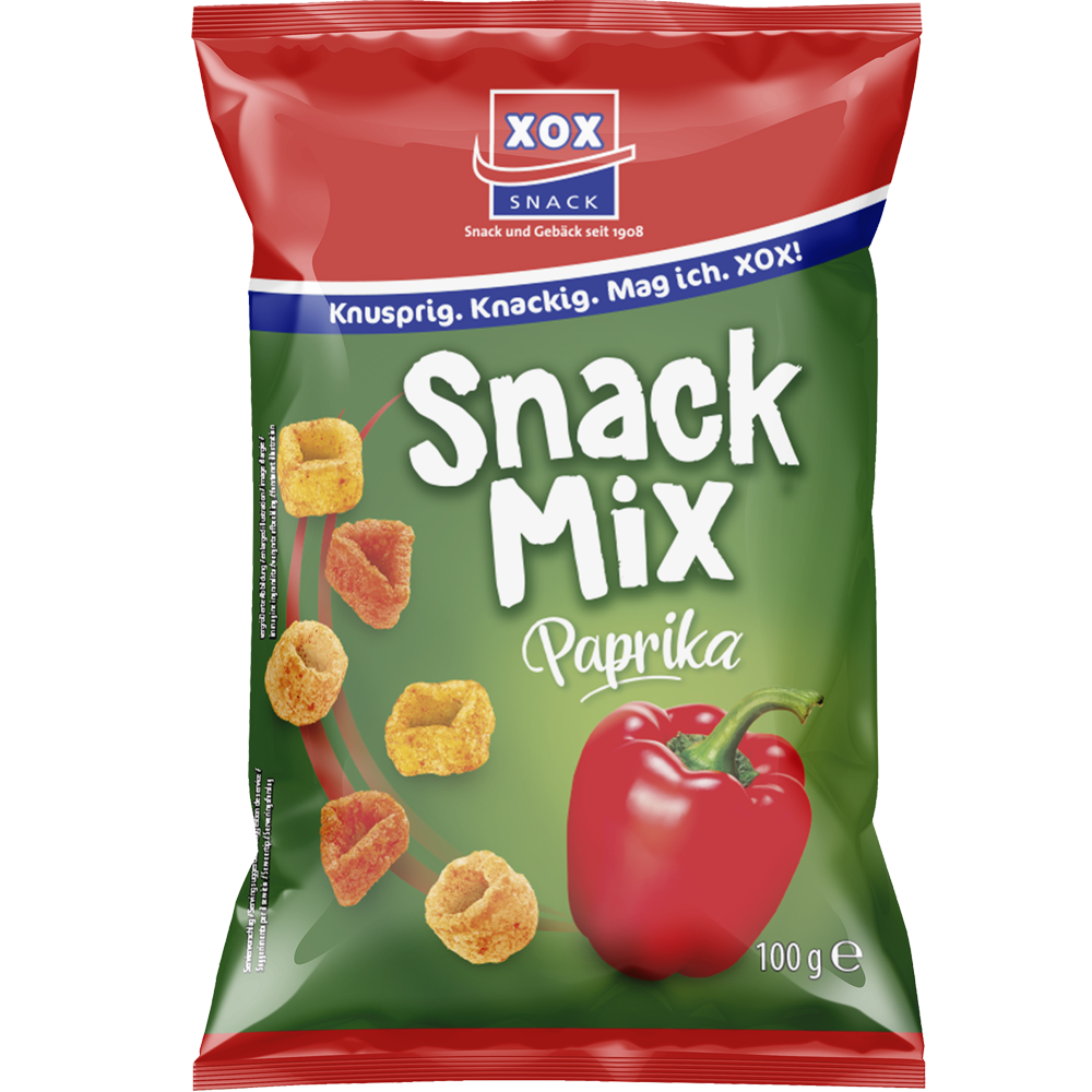 XOX Snack Mix Paprika 100g - XOX Group